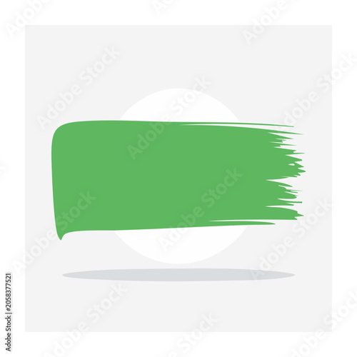 Green leaf icon flat design