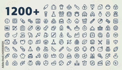 Icon bundles set ,creative icon design.