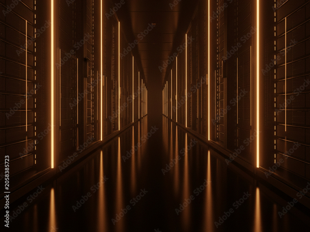 Obraz premium The Endless Server Aisle