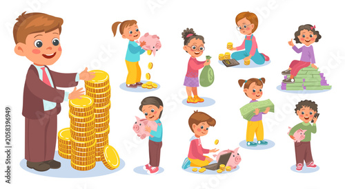 Photos Children and money