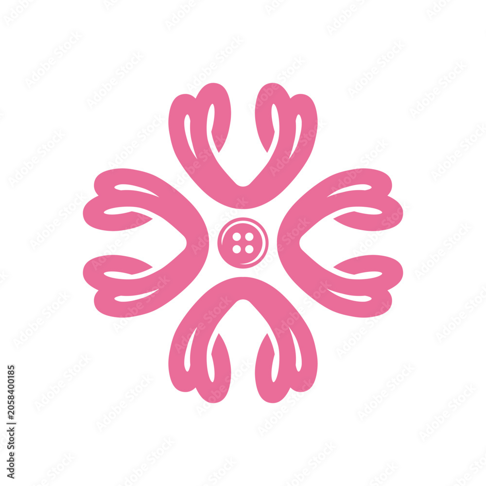 Obraz premium Tailor abstract logo. Vector design