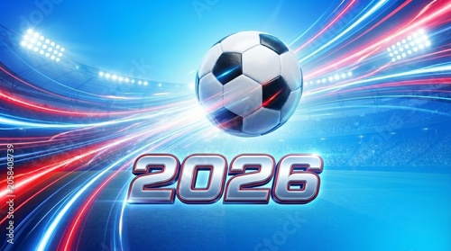 Action Soccer Ball Dynamic Fast Speed Motion Blur Graphic 2026