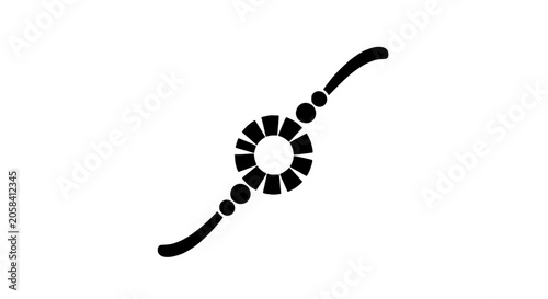 Konstfotografi Minimalist Rakhi Icon for Raksha Bandhan Celebration