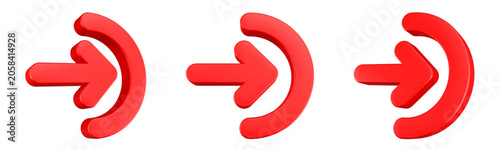 logout arrow icon 3d render