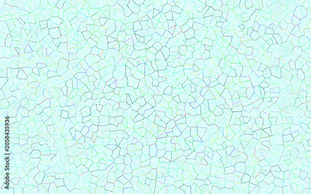 Obraz premium Abstract cracked green geometric background pattern