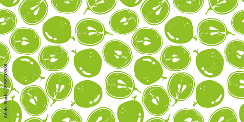 Foto green grape pattern background