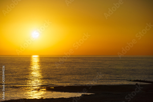 Sunset over sea