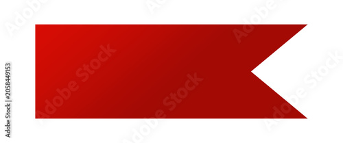 Tableau sur toile Red Banner, Flag, Ribbon, Tag with Copy Space for Texts