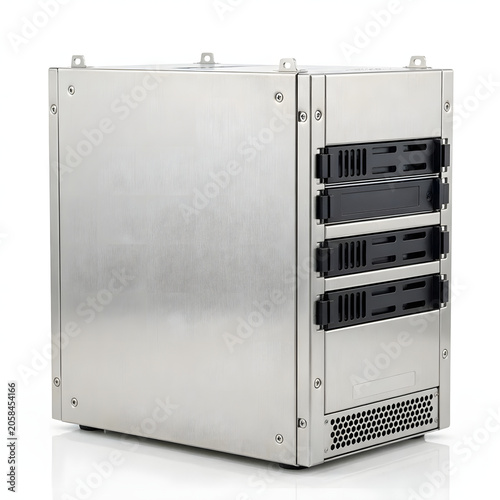 server rack isolated on white