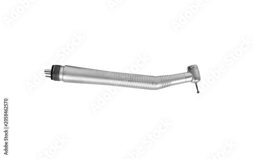 Dental handpiece for tooth drilling.
