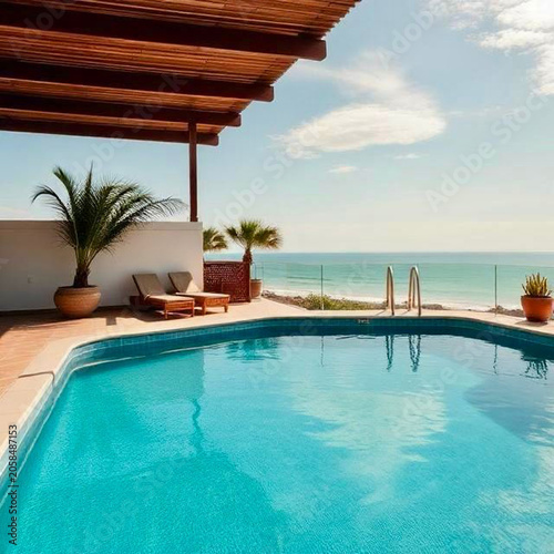 swimming pool in hotel