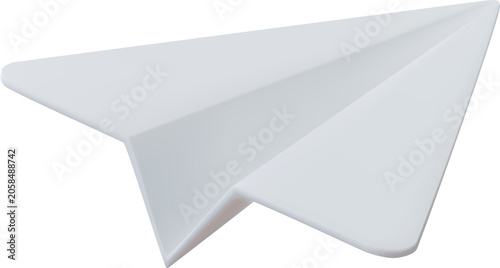 Blue paper airplane icon