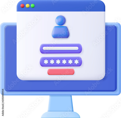 Computer and account login and password