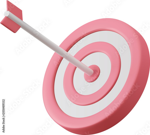 3d Arrow hit the center of target