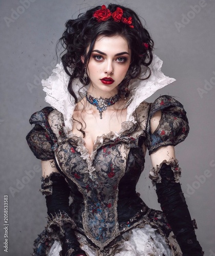 Gothic fairytale princess portrait