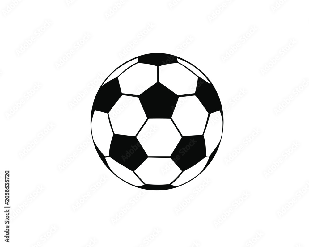 Fototapeta premium Soccer ball illustration for sports and recreation design
