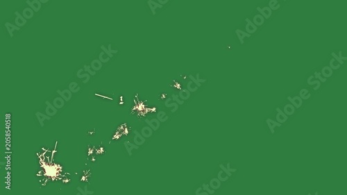 A green screen with white background and bunch of flowers on it hole in the middle spider an image animated chromakey background cartoonish depth movement composition emotion backgrounds
