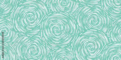 Fotografija Swirling lines vector pattern with a light teal colored background