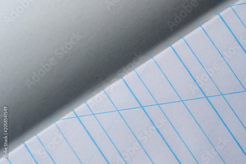Lines of creativity await on a fresh notebook page