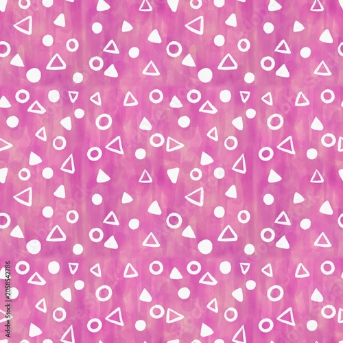 Circle triangle pink deep dry 