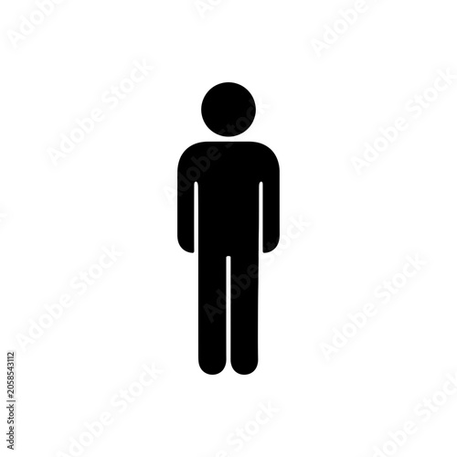 Cuadro en lienzo Neutral Standing Posture icon