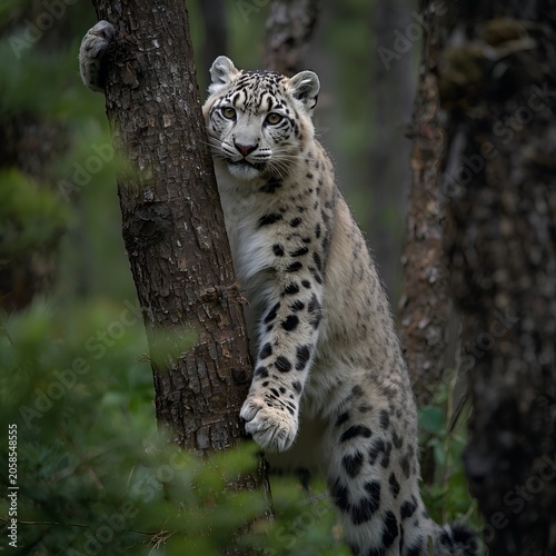 leopard in the tree