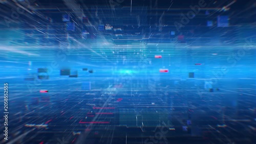 News Blue Background Loop