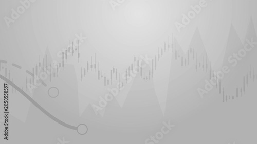 Line Chart finance gradient grey background