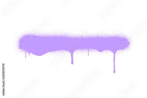 Εκτύπωση καμβά violet spray paint splash - graffiti line