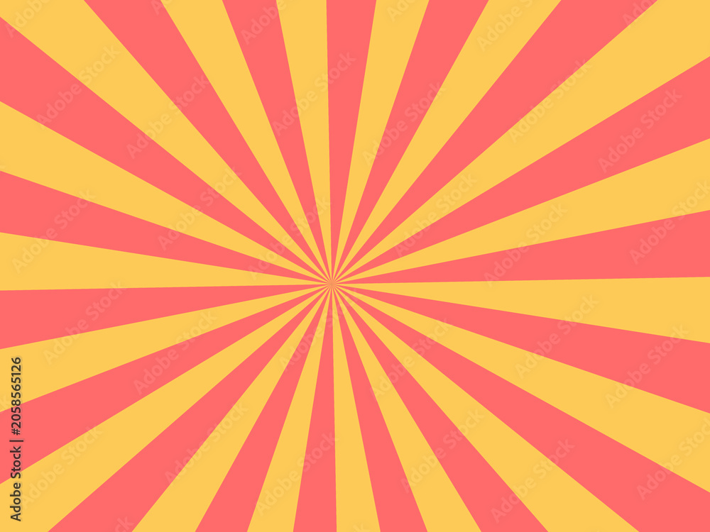 Fototapeta premium Abstract Sunburst Beam Pattern Vibrant Poster Background
