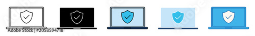 Foto secure laptop icon