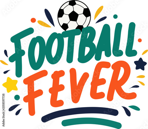 Football Fever with Ball and Dynamic Text