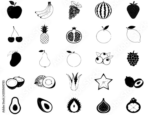 set of fruits