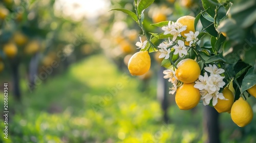 Gigapixel Standard V2 6x Lemon Tree Branch with Fruit and Blossoms
