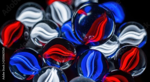 Illuminated Glass Marbles in P, Gigapixel Standard v2