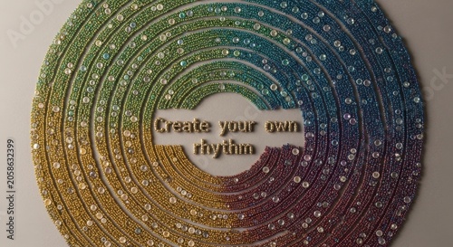 Overhead View of Beads: Create Your Own Rhythm 158