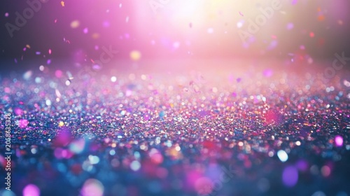 Sparkling Confetti Remnants Scattered Brightly
