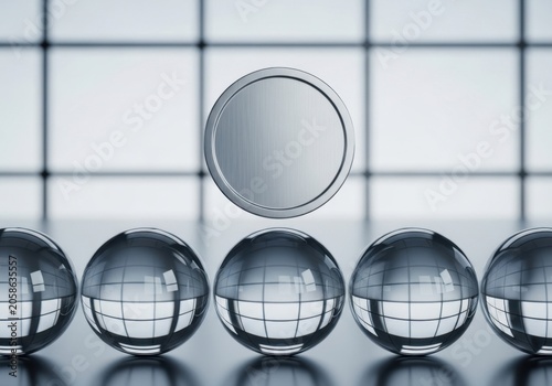 Stainless Steel Circular Token 1