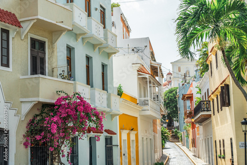 Colorful houses in Old San Juan Puerto Rico