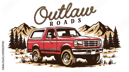 Tableau sur toile Outlaw roads
