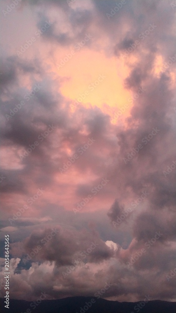 Obraz premium sunset in the clouds