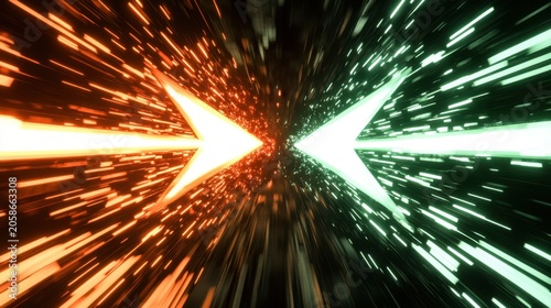 fadzm2: Low Angle Dynamic Shot of Two Opposing Forces