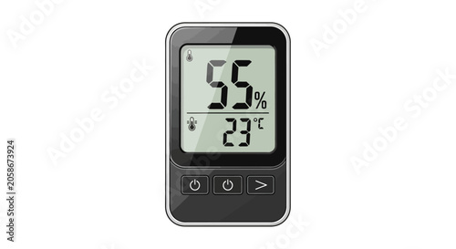 Digital Thermometer Device Showing Temperature.