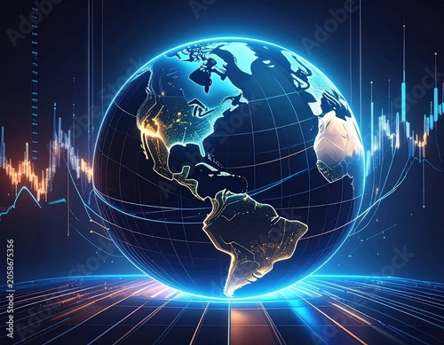 Global Financial Markets and Economic Growth Visualization.