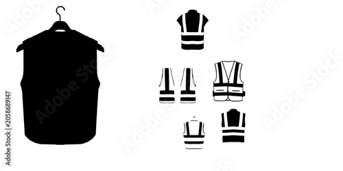 Obraz na plátně Safety Vest Silhouette
