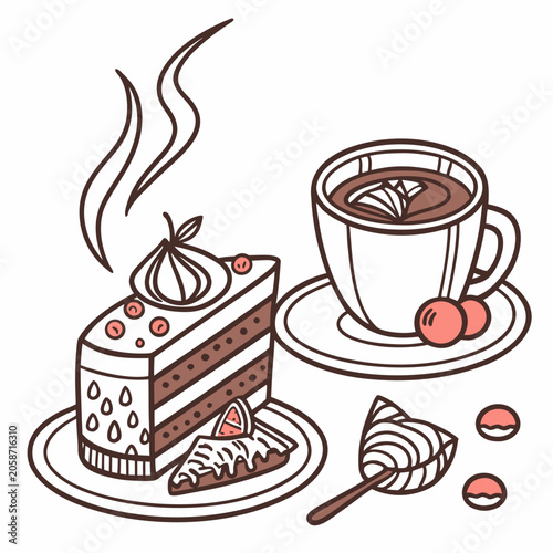Tableau sur toile Tasty breakfast time