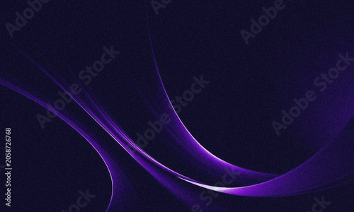 Fotografía Purple glowing abstract light trails on dark background