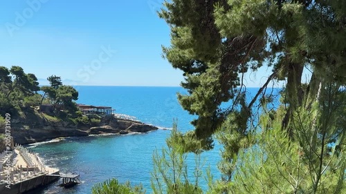 Mediterranean sea beach in summer.
