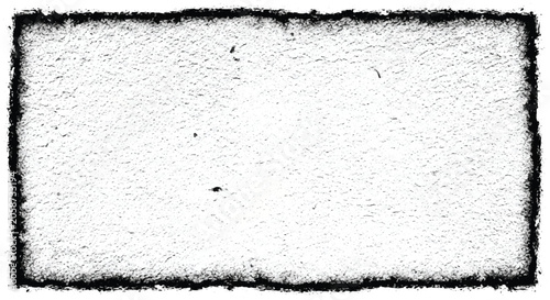 Cuadro en lienzo Grunge Border Texture Frame On Blank Vintage Paper Background With Distressed Edges