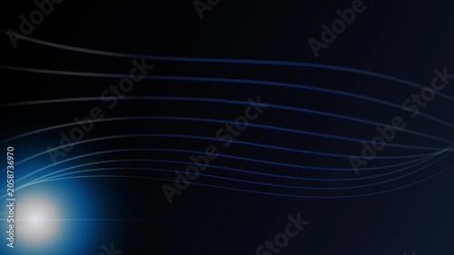 Splendid and beautiful luminous vector-style fluid ribbon animation loop. Designed specifically for corporate presenters to serve as a clean, highly legible slide background layout for PowerPoint, key